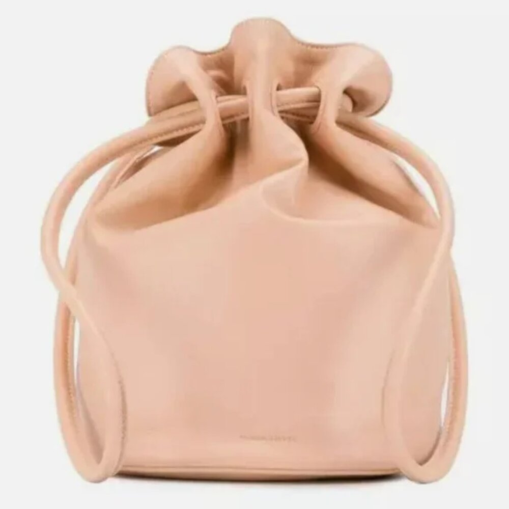 MANSUR GAVRIEL Lambskin Leather Drawstring Pouch Purse
